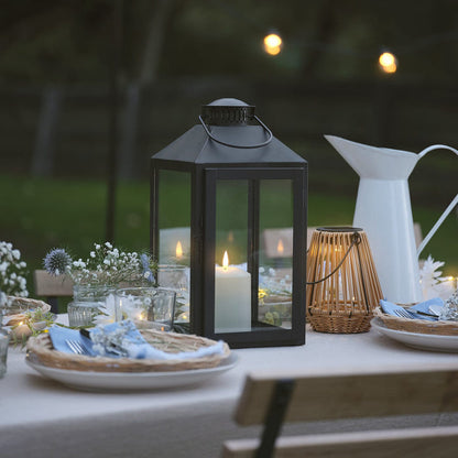 Seaton Large Lantern with TruGlow® Candle With Remote Control