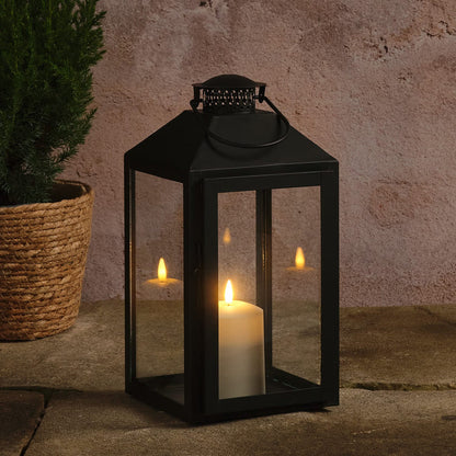 Seaton Large Lantern with TruGlow® Candle With Remote Control