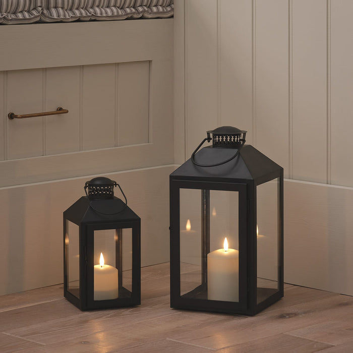 Seaton Large Lantern with TruGlow® Candle With Remote Control