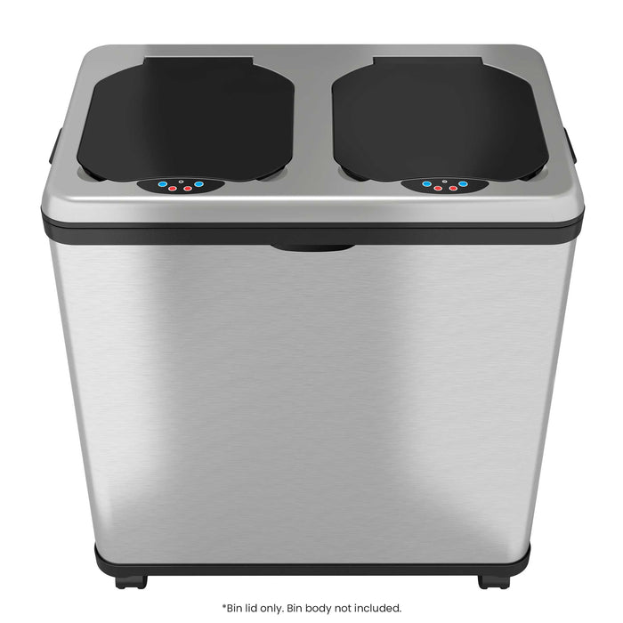 Replacement lid for iTouchless IT16RES model trash can. Bin lid only; bin body not included.