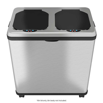 Replacement lid for iTouchless IT16RES model trash can. Bin lid only; bin body not included.