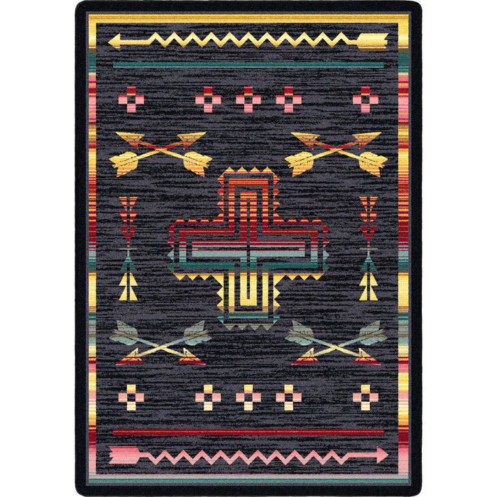 Image of an area rug, Shoot Me Straight - Gray