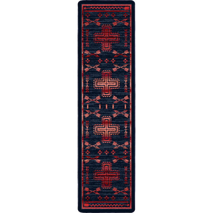 Image of an area rug, Shoot Me Straight - Power Red