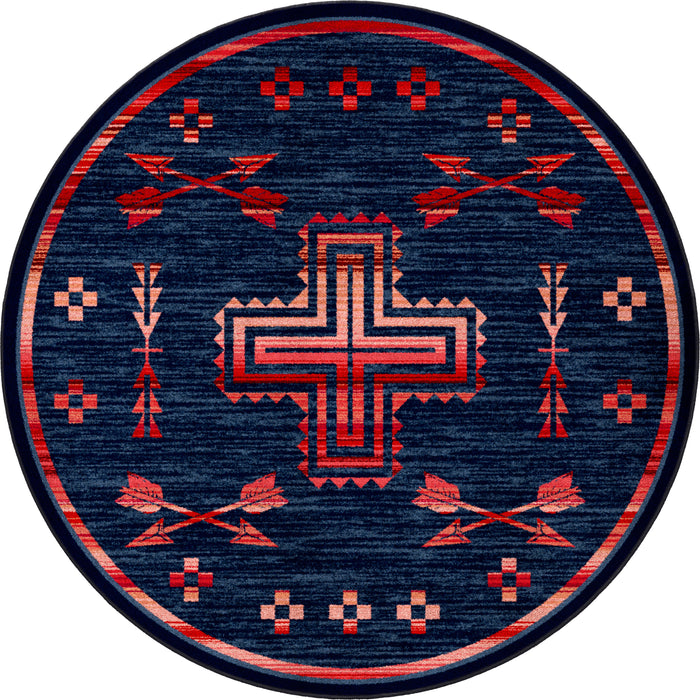 Image of an area rug, Shoot Me Straight - Power Red