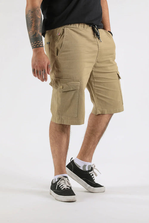 Short Canvas Cargo Carpenter Beige Gangster - Gangster