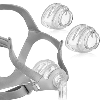 Siesta Nasal Mask FitPack Shown with 3 Cushions