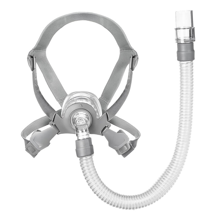 Siesta Nasal Mask Shown with Headgear and Short Tube