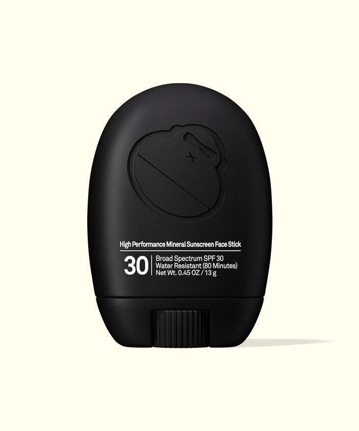 Sun Bum Signature SPF 30 Mineral Face Stick with broad spectrum SPF 30 and water resistant formula in black case