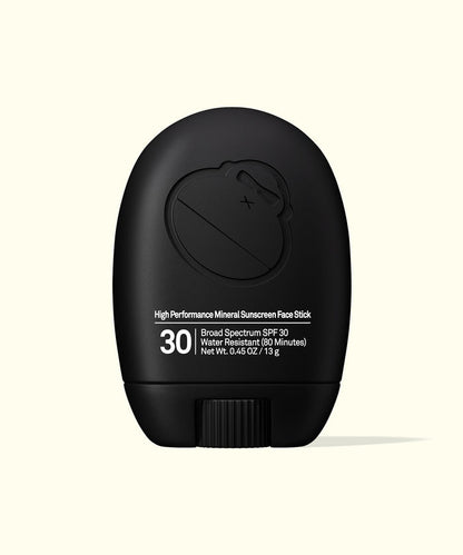 Sun Bum Signature SPF 30 Mineral Face Stick with broad spectrum SPF 30 and water resistant formula in black case
