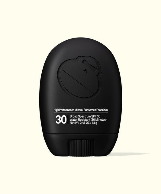 Sun Bum Signature SPF 30 Mineral Face Stick with broad spectrum SPF 30 and water resistant formula in black case