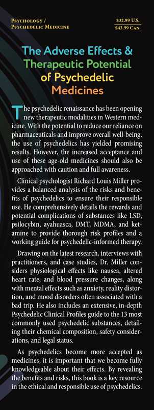 Simon & Schuster - Adverse Effects and Therapeutic Potential of Psychedelic Medicines by Dr. Richard Louis Miller