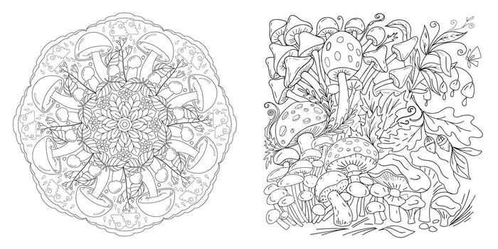 Simon & Schuster - Magic Mushrooms Coloring Book by