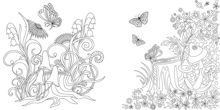 Simon & Schuster - Magic Mushrooms Coloring Book by