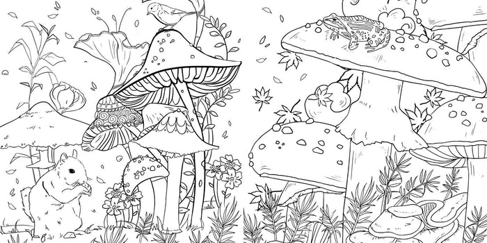 Simon & Schuster - Magic Mushrooms Coloring Book by
