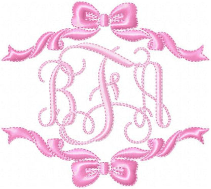 Single and Double Bow Borders - Comes in 4,5,6,7,8 Inch sizes each
