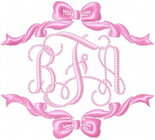 Single and Double Bow Borders - Comes in 4,5,6,7,8 Inch sizes each