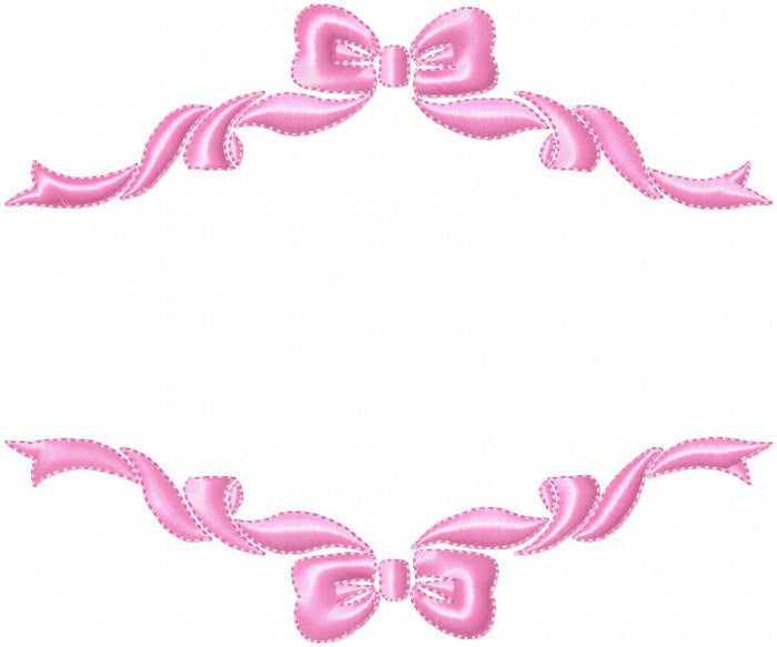 Single and Double Bow Borders - Comes in 4,5,6,7,8 Inch sizes each