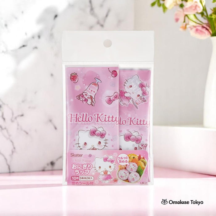 Skater Hello Kitty Onigiri Rice Ball Wrap 10 Pieces