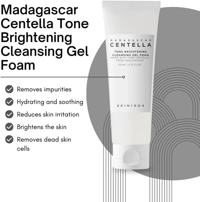 SKIN1004 Madagascar Centella Tone Brightening Cleansing Gel Foam 125 mL