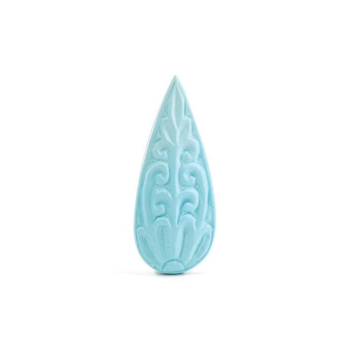 Sleeping Beauty Turquoise 13.29 Carat Carved Gemstone Cabochon