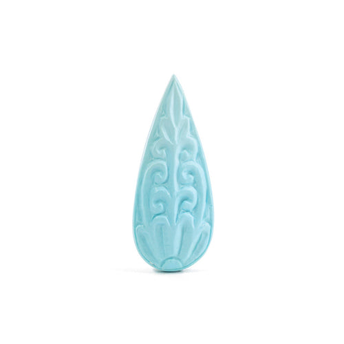 Sleeping Beauty Turquoise 13.29 Carat Carved Gemstone Cabochon