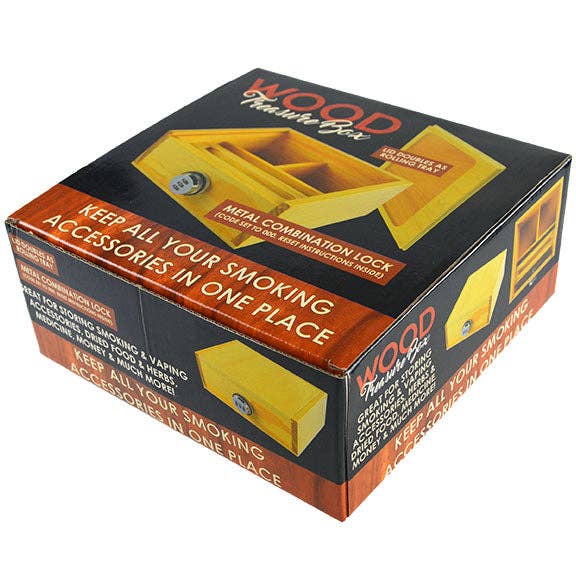 SMOKEZILLA LARGE WOOD TREASURE BOX