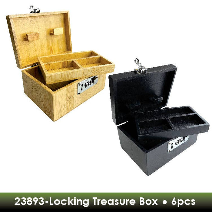 SMOKEZILLA LOCKING WOOD TREASURE BOX