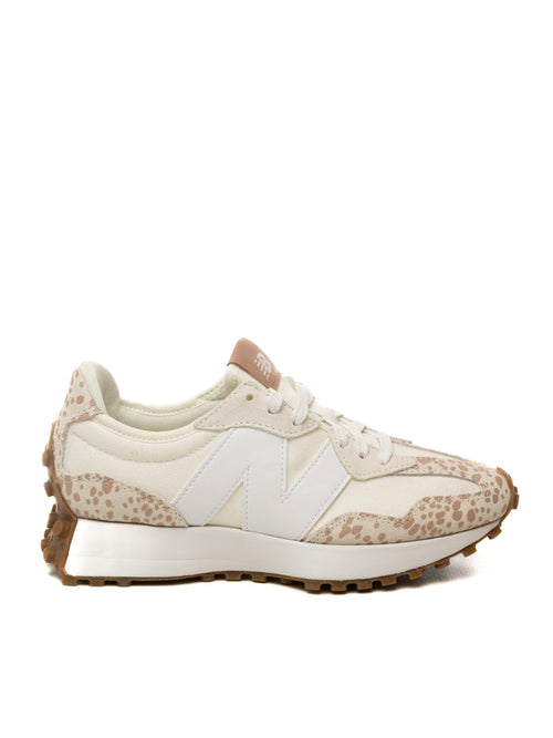 NEW BALANCE Sneaker 327 bianco/animalier 327 D 47W-SEA SALT