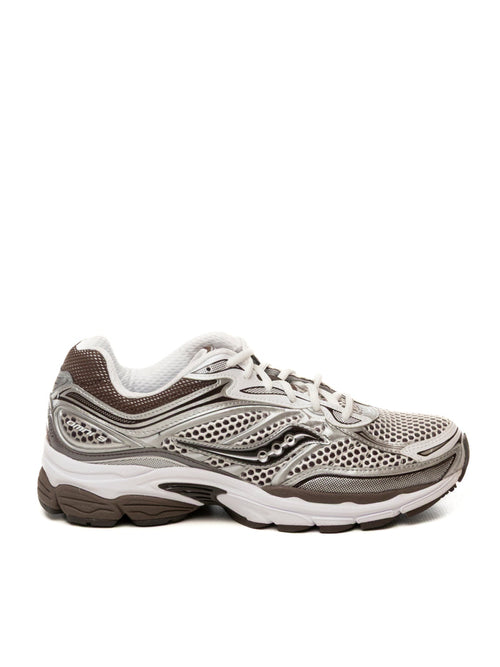 SAUCONY Sneaker pro grid bianco/marrone 70739-57 PROGRIG-WHI-BROWN