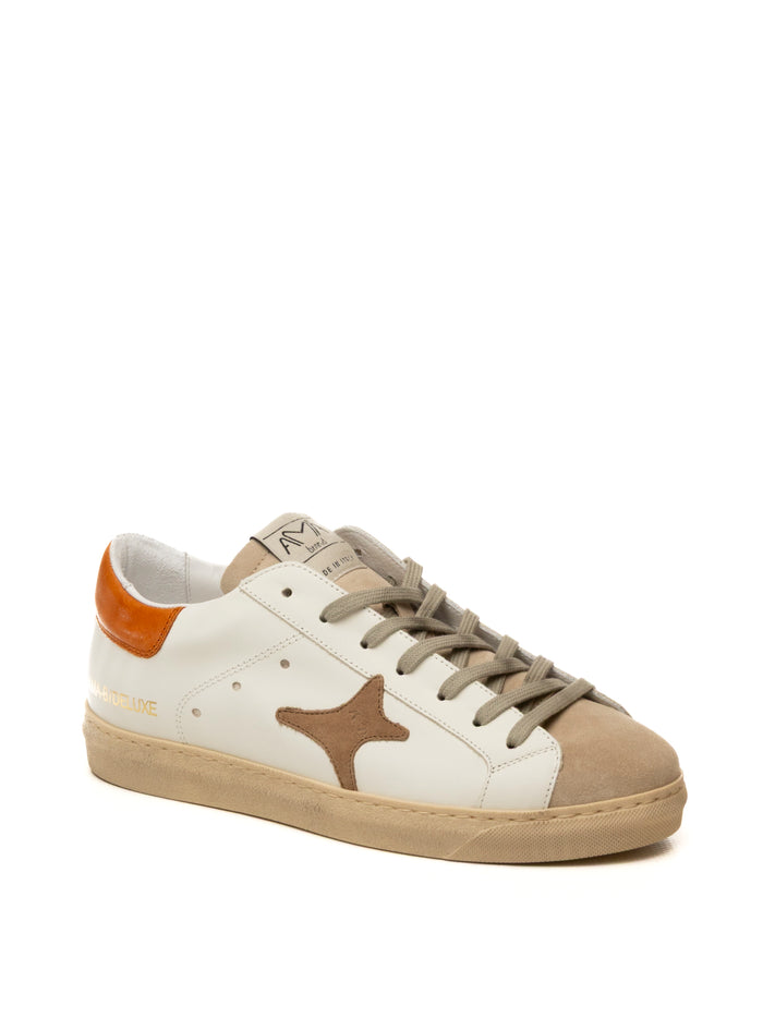 AMA BRAND DELUXE Sneaker snk bianco/beige SNK 4512-BIA/BEIGE