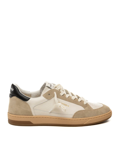 THE 76 Sneaker stay bianco/nero STAY U PELLE-BIA/NERO