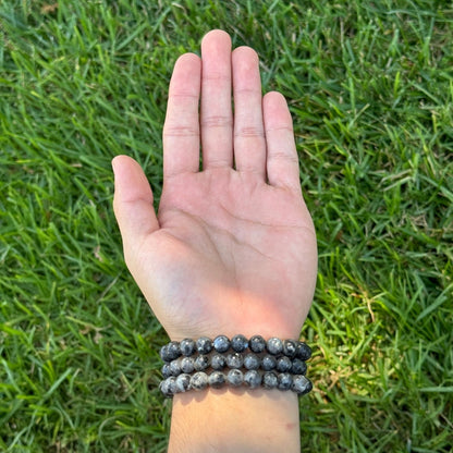 Snowflake Obsidian Bracelet 8mm