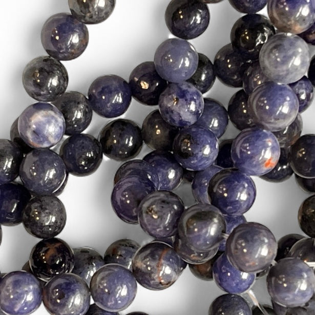 Sodalite 6mm Bead Strand – 14" Natural Crystal Beads for Jewelry Making & Spiritual Insight