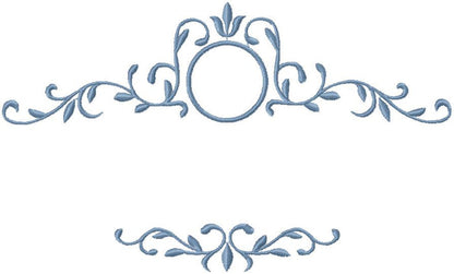 SPLIT NAME FRAME WITH CIRCLE