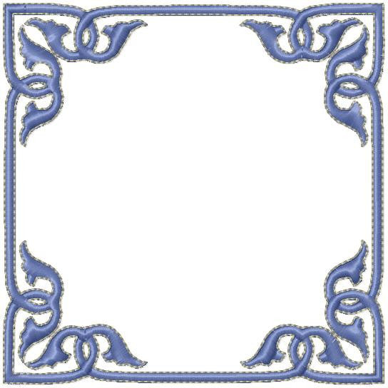Square Monogram Frame - Comes in 4x4, 5x5, 6x6, and 7x7 inch sizes