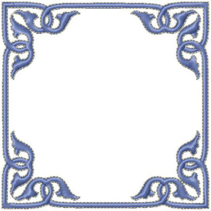 Square Monogram Frame - Comes in 4x4, 5x5, 6x6, and 7x7 inch sizes