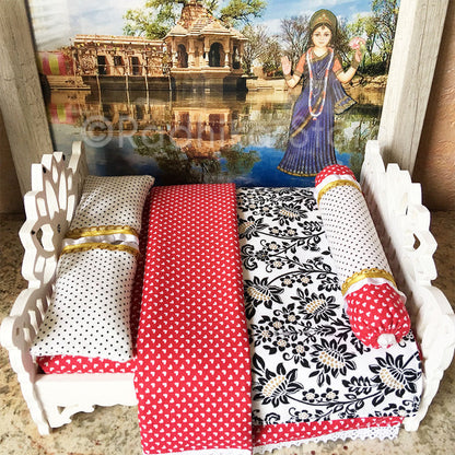 Sri Radha Shamasundar Lotus Bed - 8" Inch
