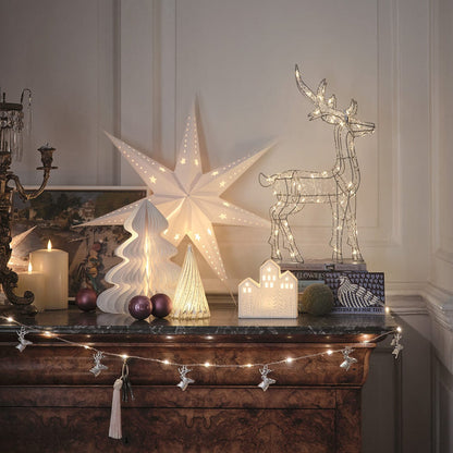 Stag’s Head Micro LED Christmas Garland