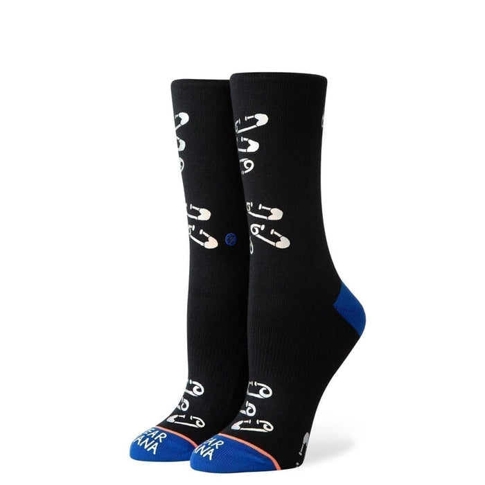 Stance Sock Safety Pinned Black Stance