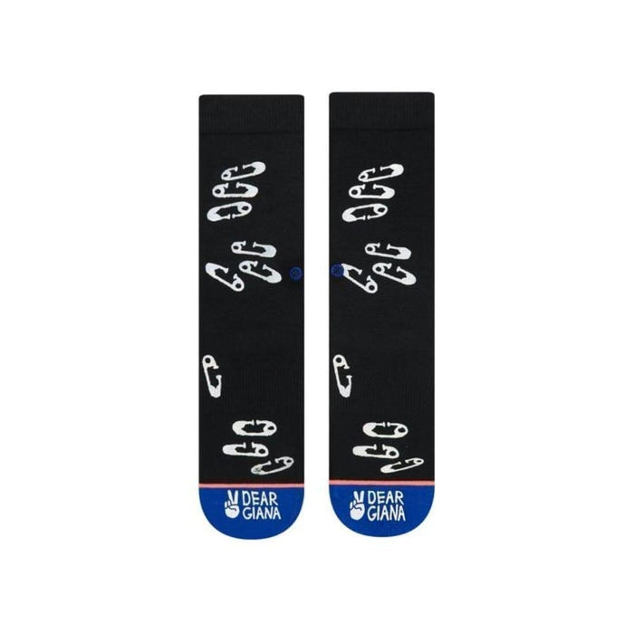 Stance Sock Safety Pinned Black Stance