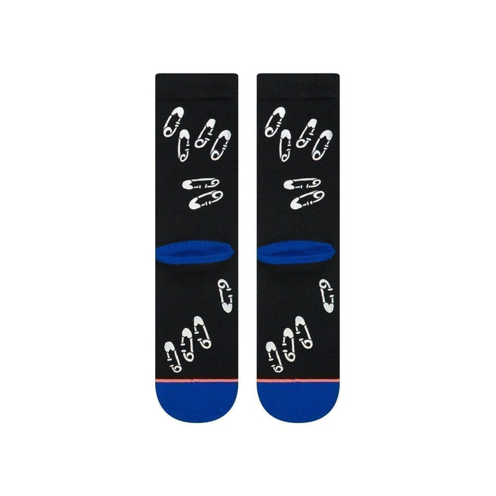 Stance Sock Safety Pinned Black Stance