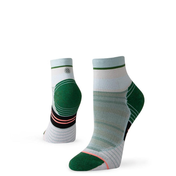 Stance Sock Women Varsity Stripe Qtr Deep Green