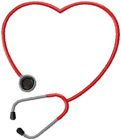 Stethoscope Monogram Frame - comes in 3,3.5,4,5,6 inch sizes