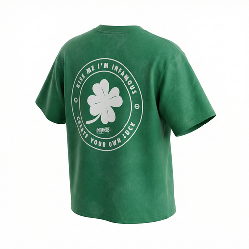 STONE WASHED T-SHIRT - LUCKY T