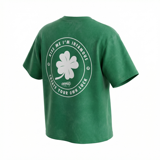 STONE WASHED T-SHIRT - LUCKY T