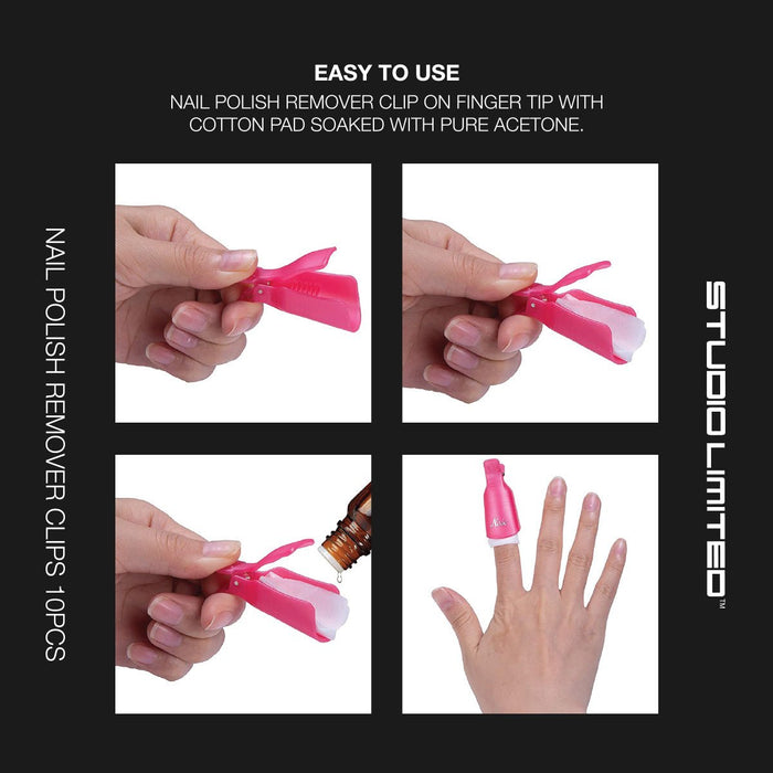 Studio Limited Nail Polish Remover Clips - ikatehouse