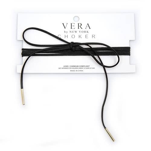 Suede Wrapping Choker Necklace