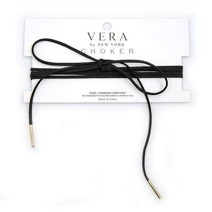 Suede Wrapping Choker Necklace