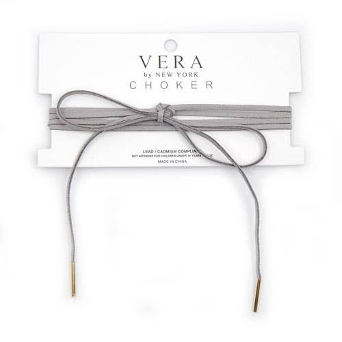 Suede Wrapping Choker Necklace
