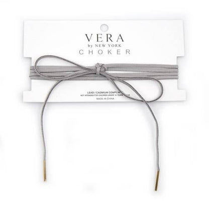 Suede Wrapping Choker Necklace